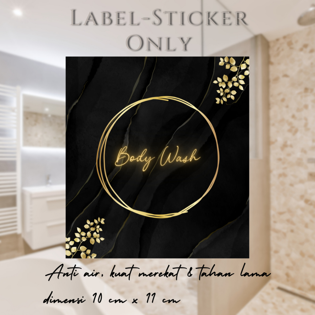 

Stiker Botol Sabun Cair Waterproof Motif Tali Mas