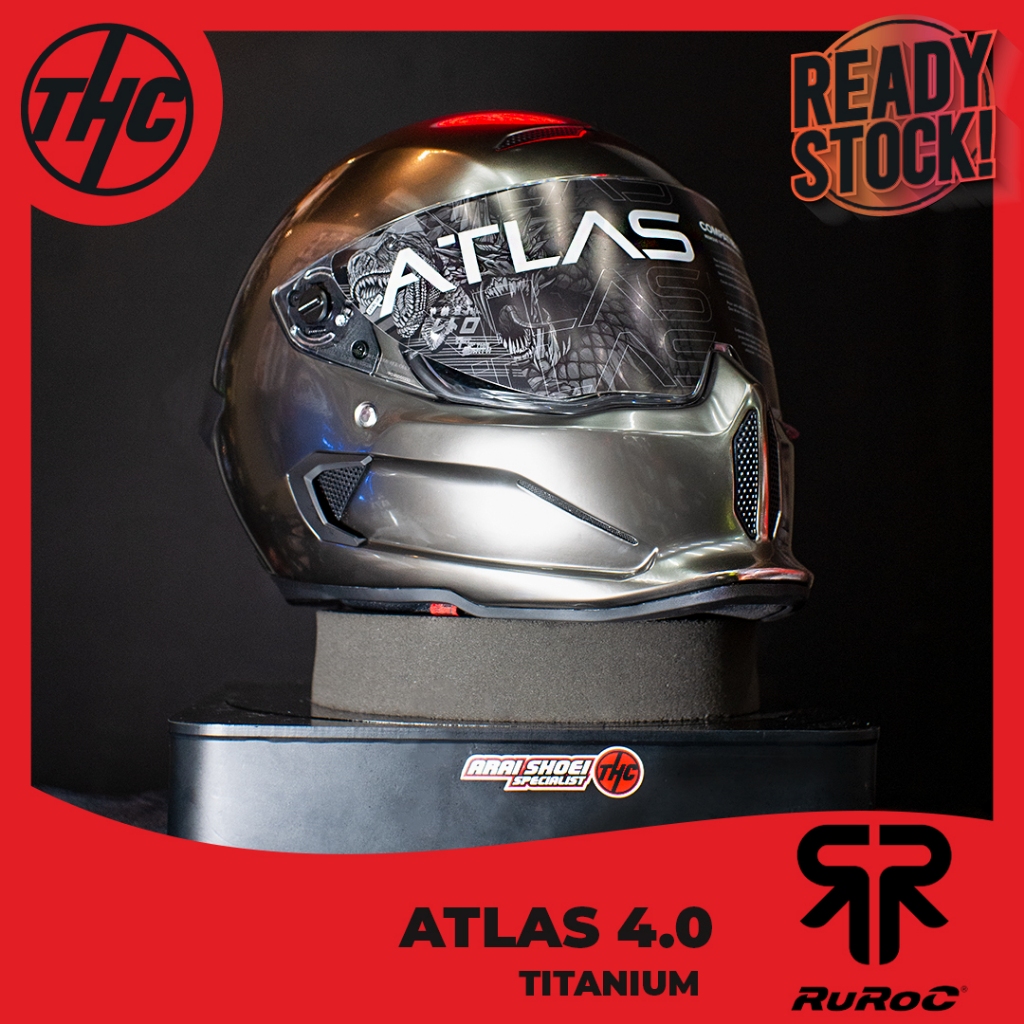 RUROC ATLAS 4.0 TITANIUM FULL FACE HELMET RUROC