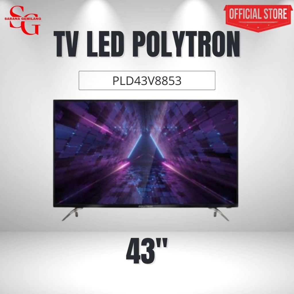 POLYTRON LED DIGITAL TV PLD43V8853 TV DIGITAL POLYTRON PLD 43V8853