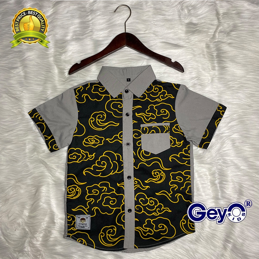Geyo Kids RAFFA Kemeja Anak Umur 1-9 Tahun