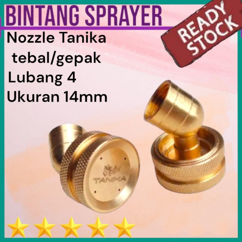 Nozzle spuyer tanika Gepak lubang 4 / spuyer tanika lubang 4 gepak