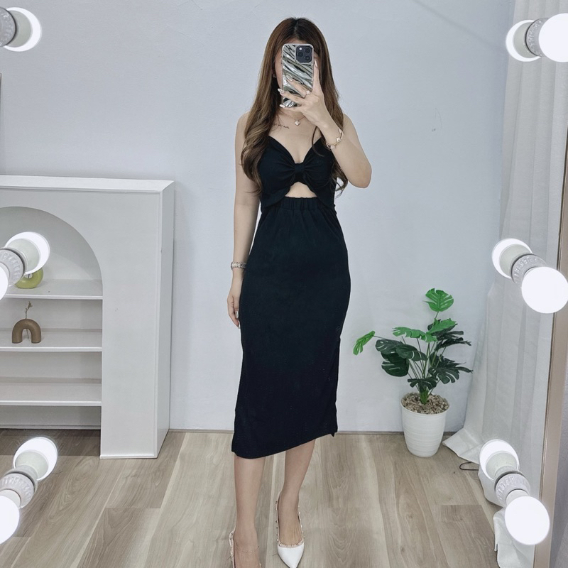 Dress bowie slit | Dress seksi korea