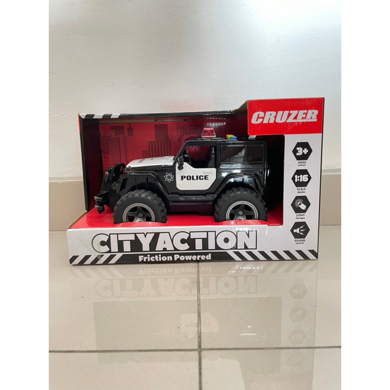 cruzer city action jeep police 1:16