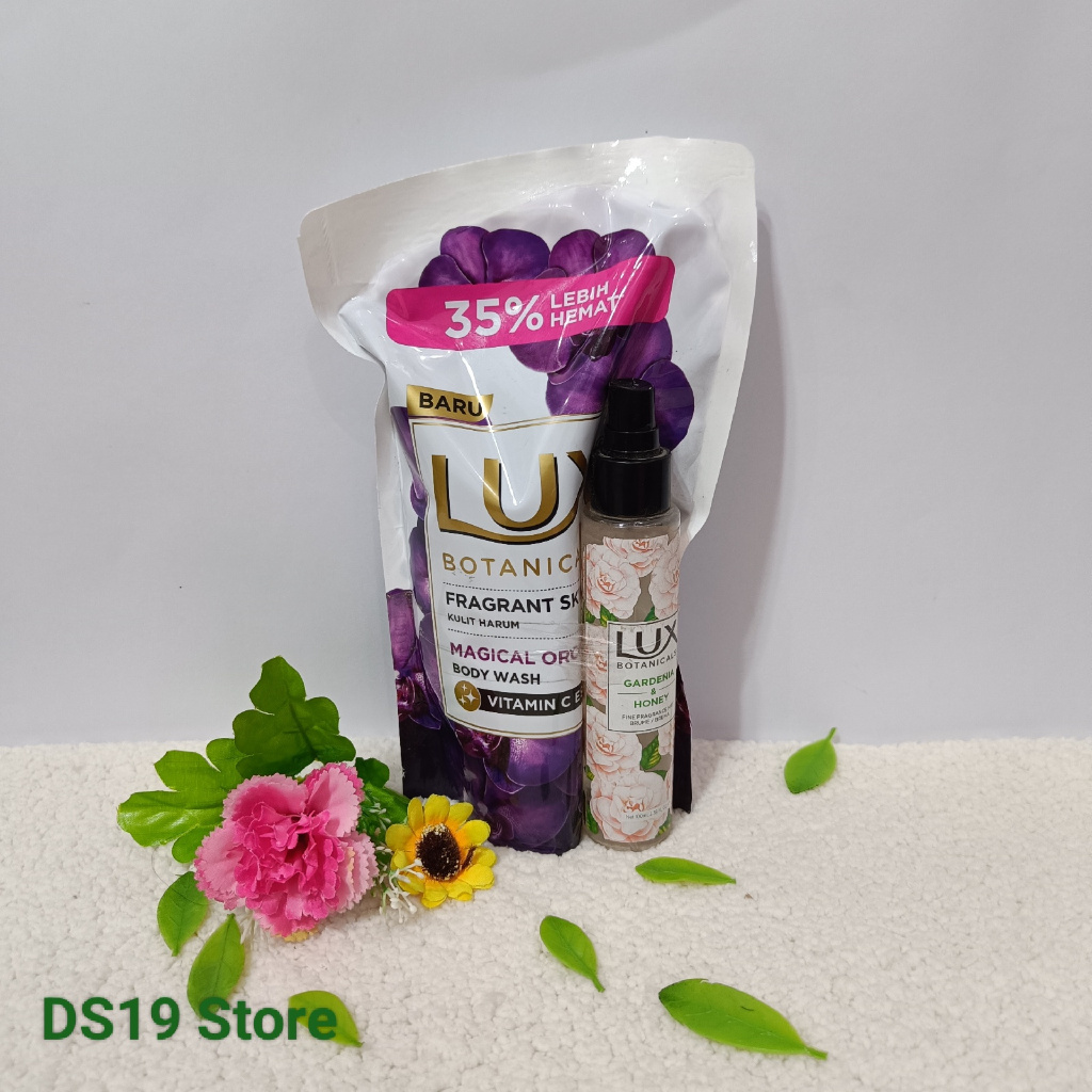 LUX Botanicals Body Wash Magical Orchid Refill 825 ml Gratis LUX Body Mist 100 ml