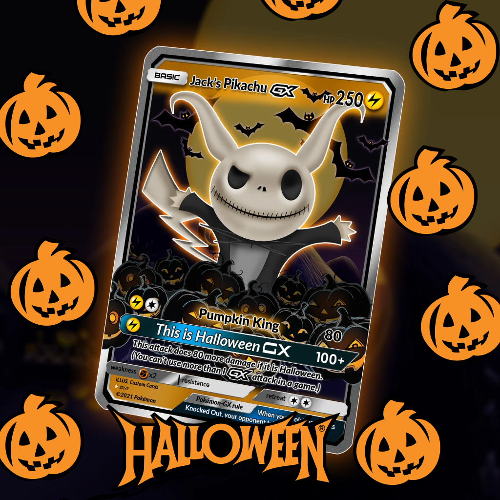 KARTU POKEMON TCG HOLOGRAM SPECIAL HALLOWEEN JACK'S PIKACHU
