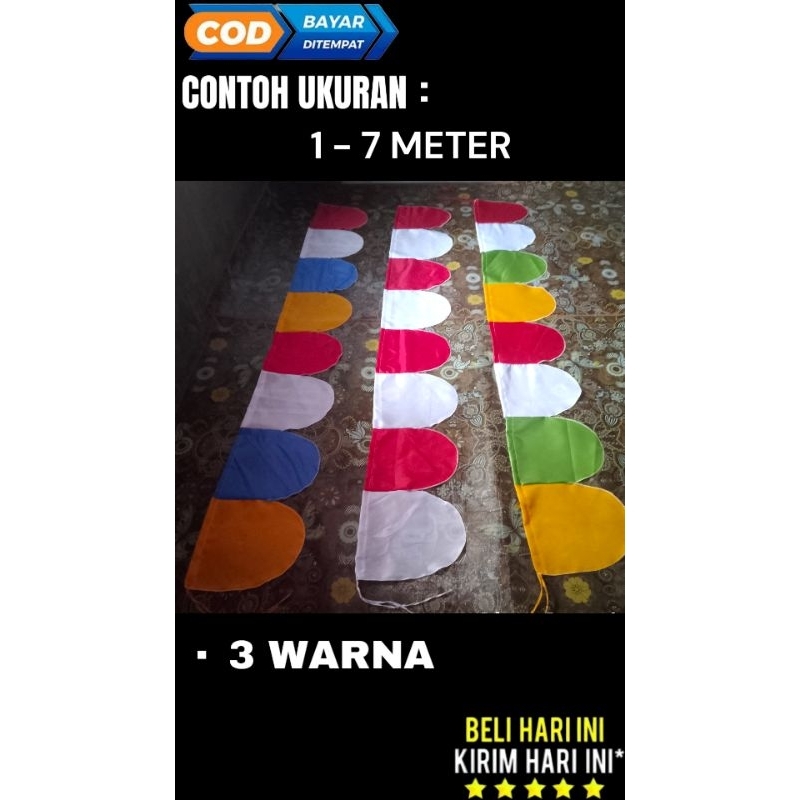 TERMURAH BENDERA UMBUL-UMBUL BULAT BENDERA LAPAK MERPATI