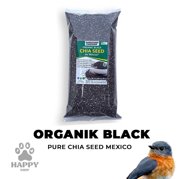 

Pure Black Chia Seed Mexico 100% Organic 1 Kg