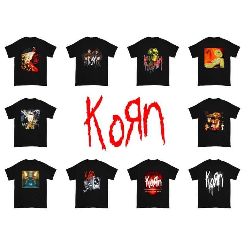 Kaos Korn Band Music Vintage / Baju Korn Band Musik Vintage / Kaos Band Baju Musik