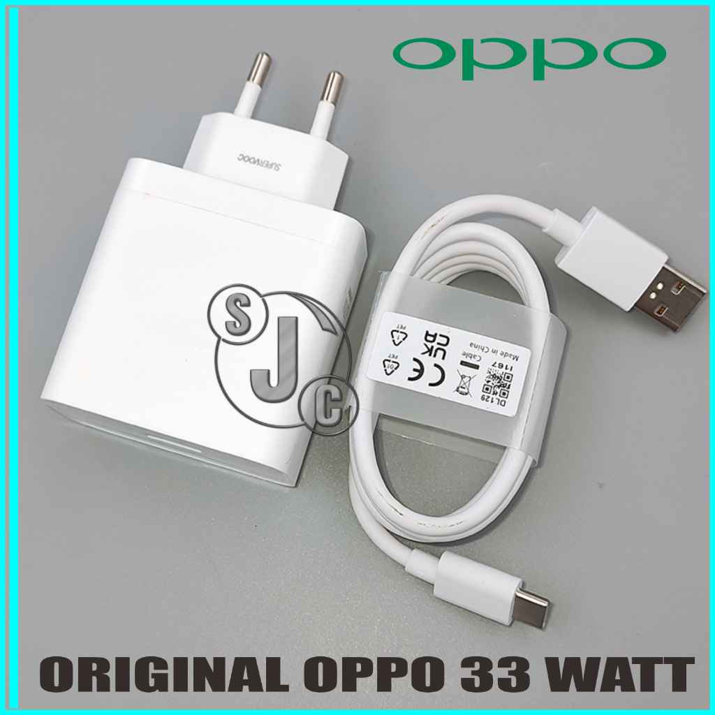 Charger Oppo 33 Watt Super Vooc USB Type C