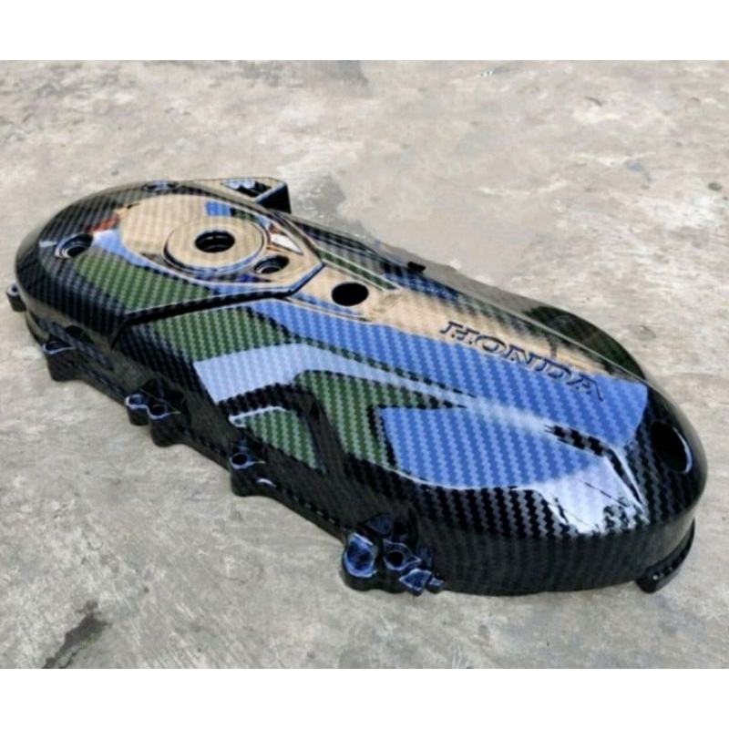 COVER PAKETAN BELOK CVT/ SVT GENIO BEAT NEW LED 2022/ 2021 FULL KARBON