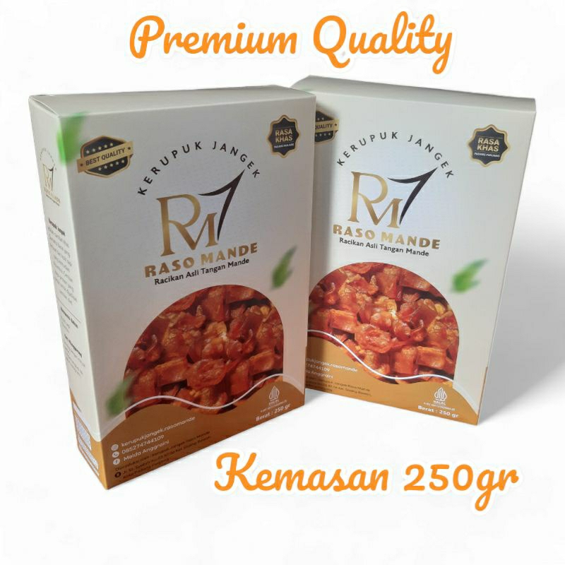 

Raso Mande Kerupuk Jangek Premium Kemasan Kotak 250gr