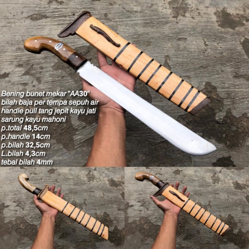 Pisau Golok Kerja Kebun Bunet Fulltang