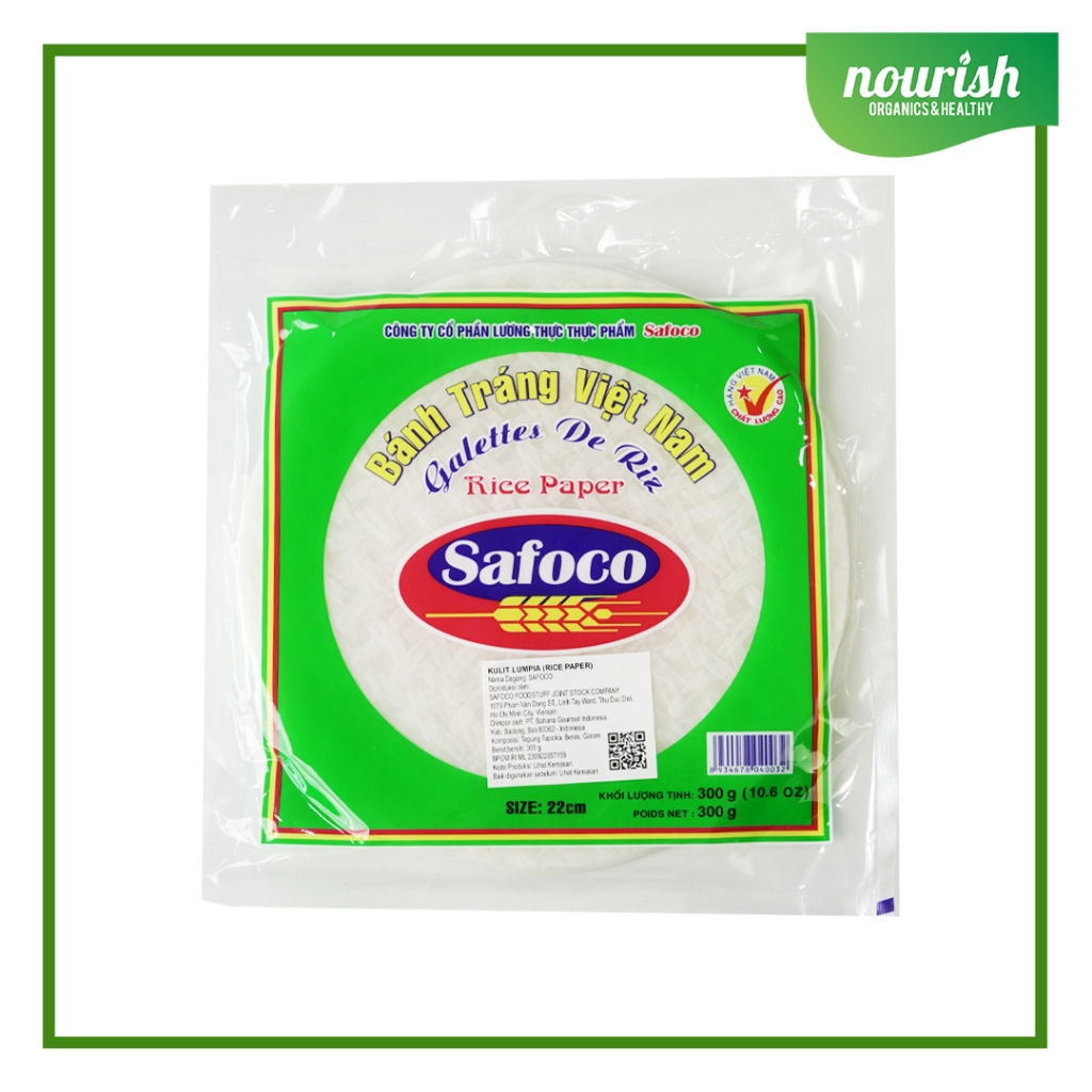 

Safoco, Rice Paper (Kulit Lumpia) Banh Trang Viet Nam 22 cm-JktBar