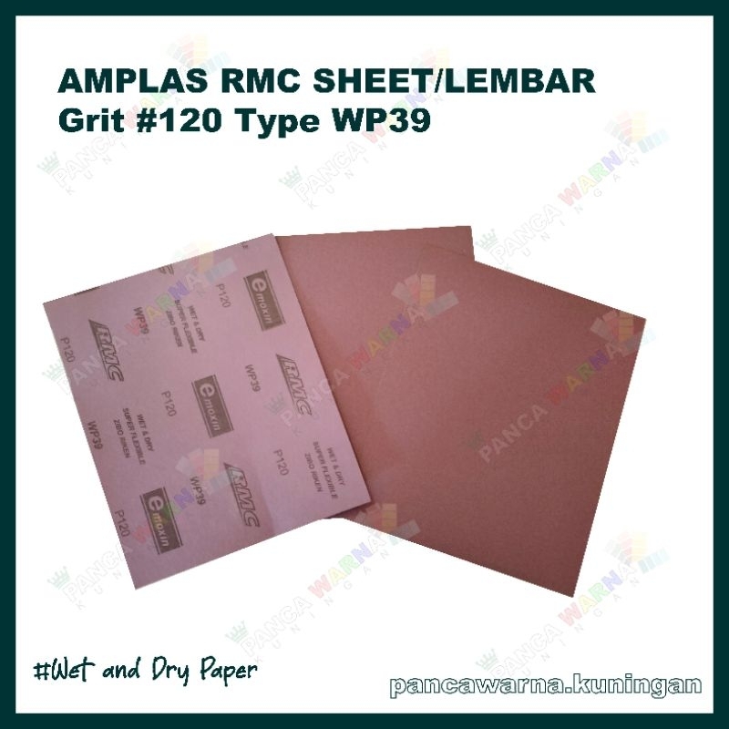 AMPLAS RMC UNGU SHEET/LEMBAR - WP 39 Grid P120 , P220 , P240 , P1000