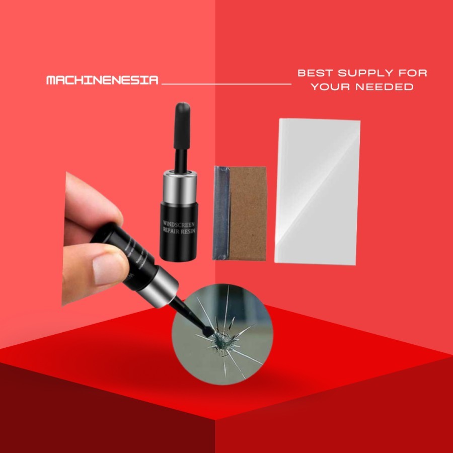 LEM KACA MOBIL YANG RETAK PECAH BARET / ALAT REPARASI KACA MOBIL