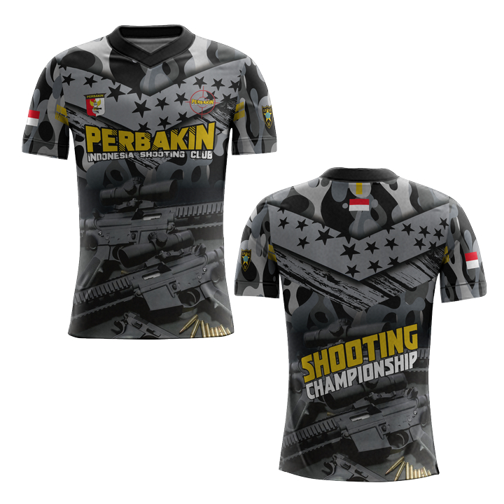 Baju Kaos Komunitas Menembak Perbakin 3D Fullprint Terbaru Art 4