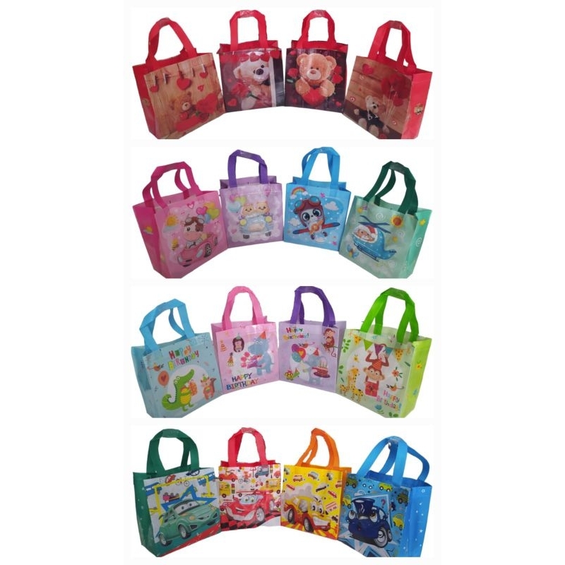 

RB Goodie bag karakter anak/ulang tahun 22x23x11 [ Lusinan isi 12pcs ] - Goodiebag animasi - goodie