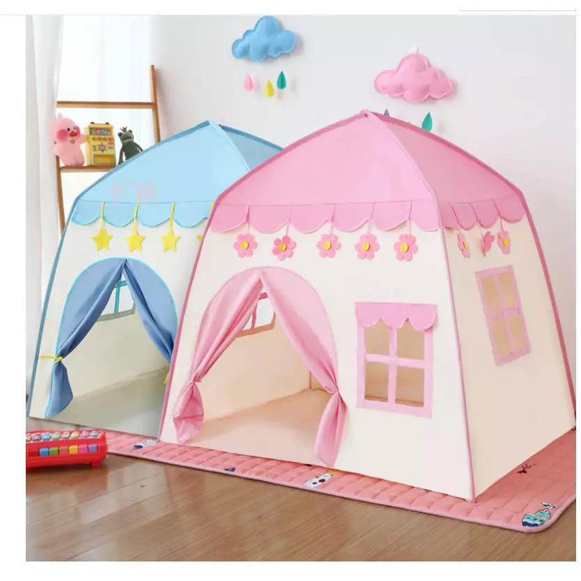 Tenda Anak Bentuk Rumah Kastil Kemah Kemahan Anak Tenda Bermain Princess Castle / Tenda Castle