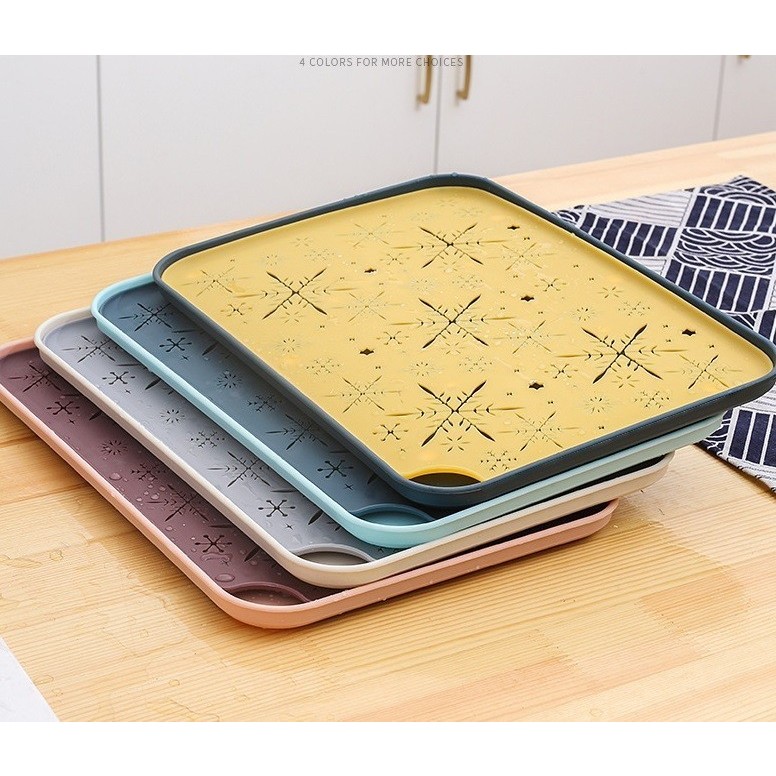MH - nampan plastik 2 lapis pengering - tray gelas - tirisan serbaguna NP02