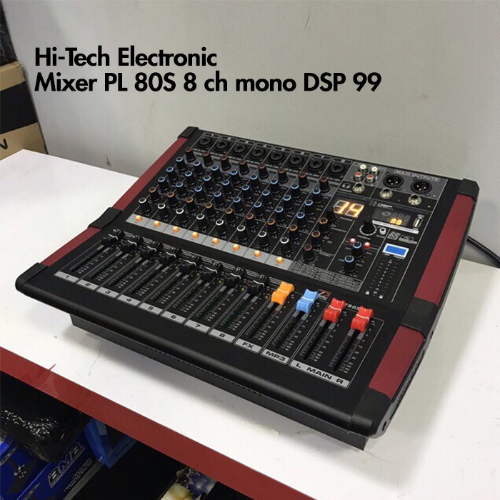 Mixer Audio 8 Channel Pasline PL80S PL-80S Pasline PL 80 S Original