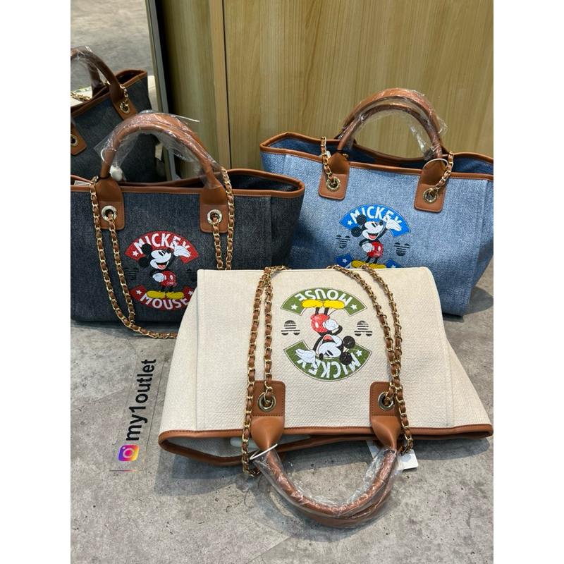 LE JUNEV MICKEY DISNEY EDITION CANVAS TOTE BAG ORIGINAL KOREA