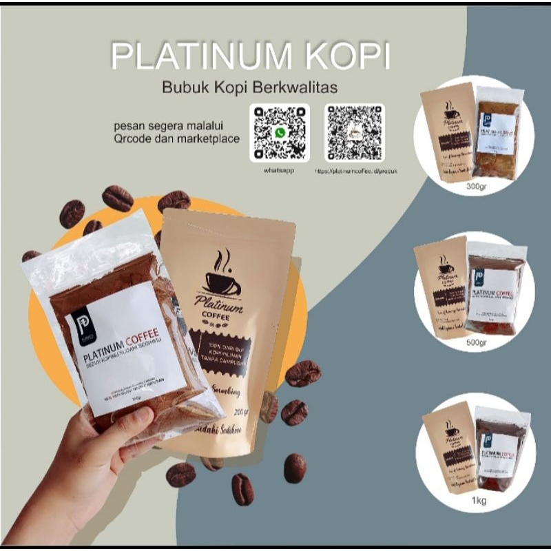 

Platinum Coffee / 100% kopi Murni TANPA CAMPURAN
