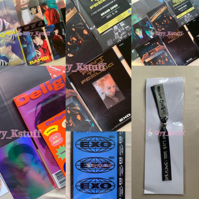 Album EXO Unsealed, Album Baekhyun (candy, bambi), EXO Diary SG21, SMCU bracelet Suho