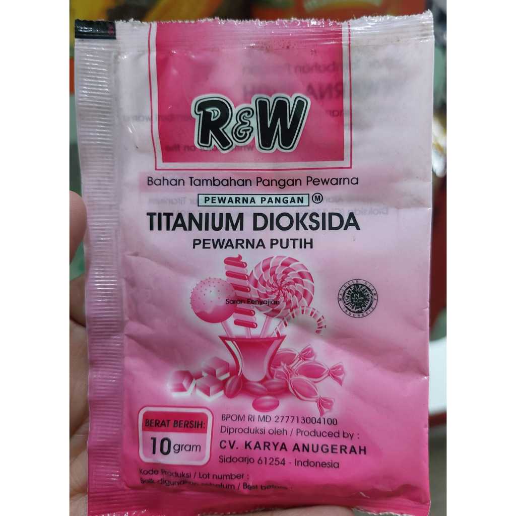 

TITANIUM DIOKSIDA / PEWARNA PUTIH MAKANAN R&W 10 gr
