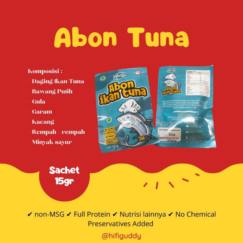

Abon tuna sachet abiqu