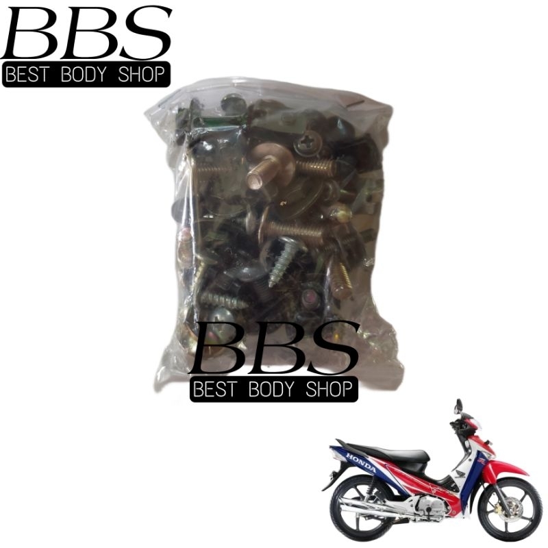 Baut/Baud Full Body Honda Supra X 125 Lama | Full Set Sekrup/Scrup Body Supra X 125 Old