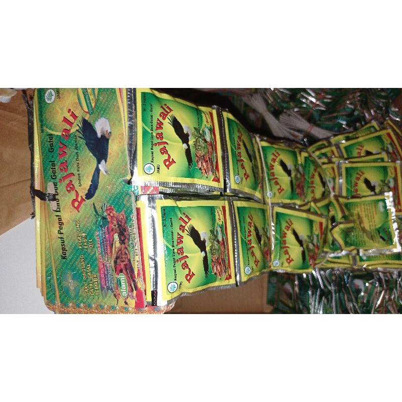 jamu Rajawali original kapsul rajawali cap hologram jempol