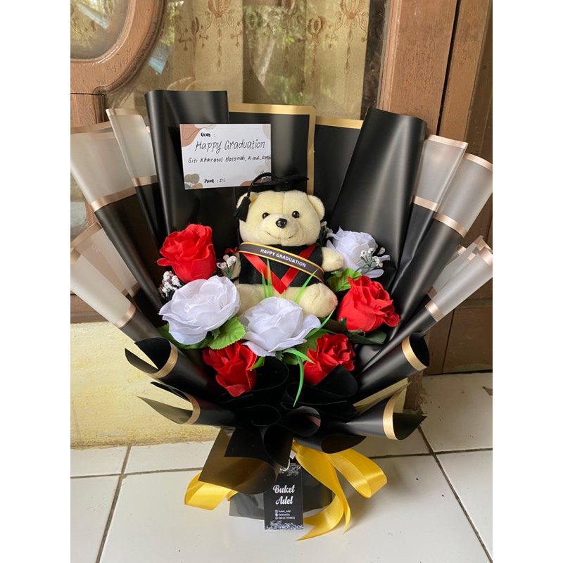 buket bunga artificial bouquet bucket bungabunga wisuda perpisahan ulang tahun anniversarry bunga ar