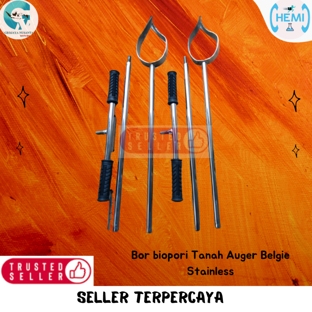 Bor biopori Tanah Auger Belgie Stainless