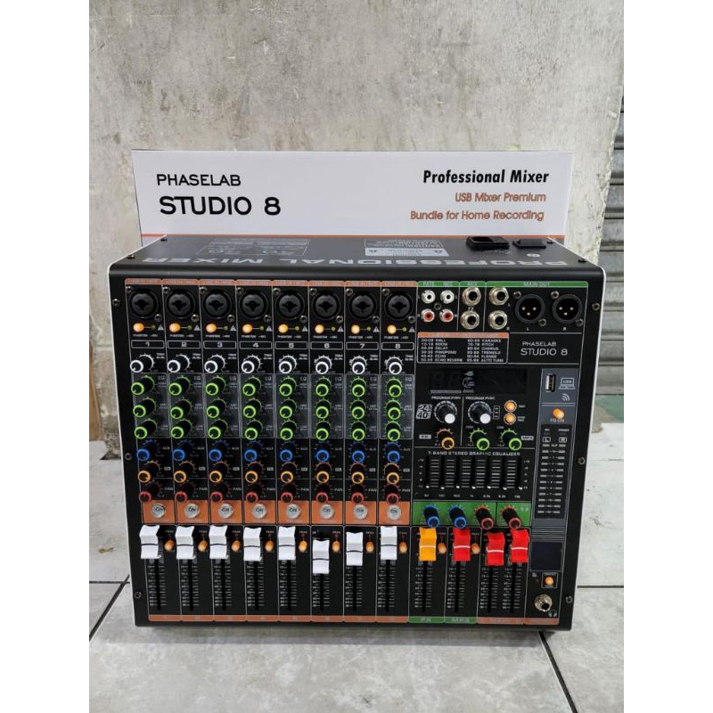 Mixer audio phaselab studio8 studio 8 8CH soundcard original produk