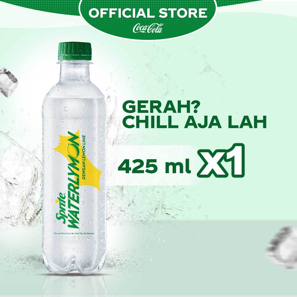 Sprite Waterlymon Minuman Soda - Botol 425ml