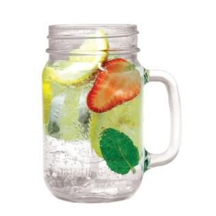 GELAS HARVEST TANPA TUTUP / GELAS JAR / GELAS KACA / GELAS KACA BENING GAGANG/ DRINK JAR/ MUG CAGE