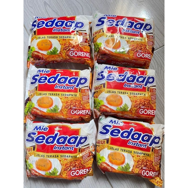 

MIE SEDAAP GORENG DAPAT 6PCS