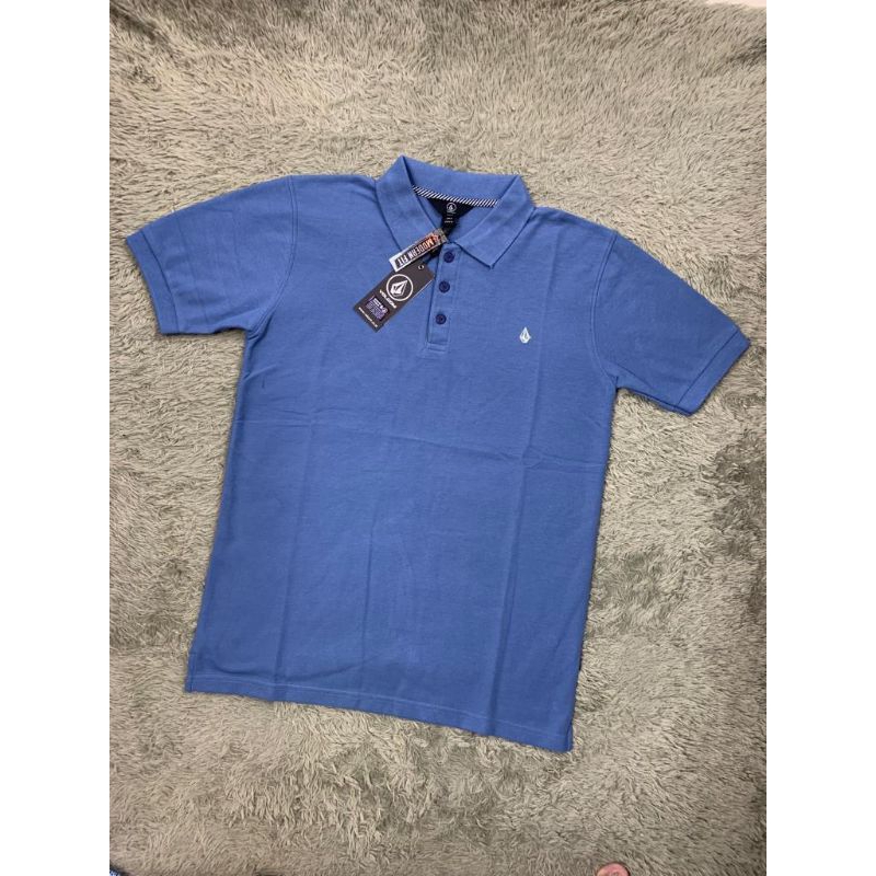 kaos kerah pria lakos lengan pendek volcom