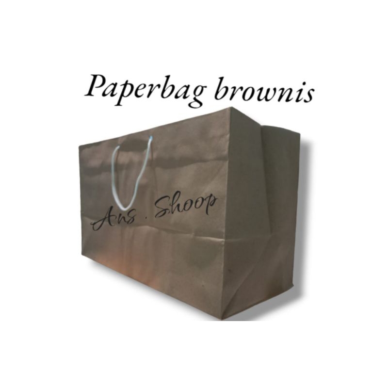 

paperbag brownis atau tas kertas ukuran T:20 PJ:33 L:15