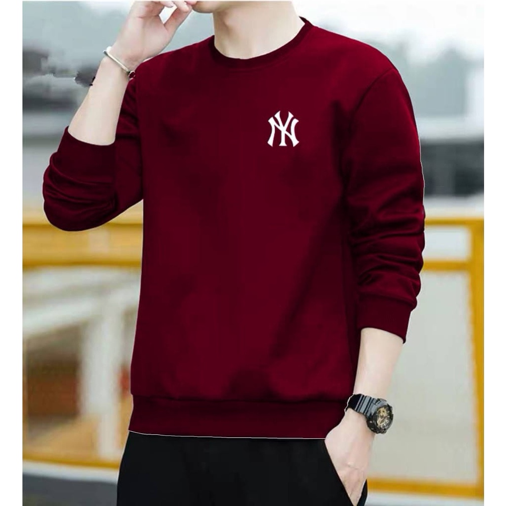 Promo Sale Sweater Keren Bisa COD Kaos Pria Terbaru New York Baju Unisex Cowok Kekinian NYC Sweter Pria Distro Kaos Pria Lengan Panjang Crewneck Cowok Terlaris Kaos Oblong Murah Sweater Cowok Remaja Dewasa