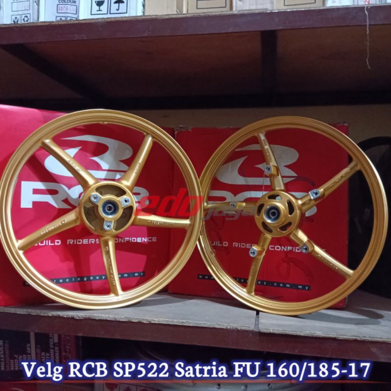 Velg Velk Pelek RCB SP 522 Satria FU Gold Palang 5 Ring 17 X 160/185 Original RCB SP522