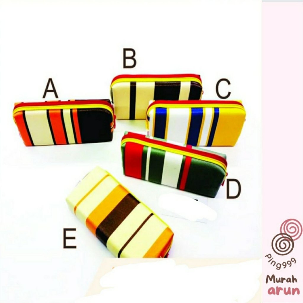 

Tempat Pensil Motif Garis Jumbo - varian A