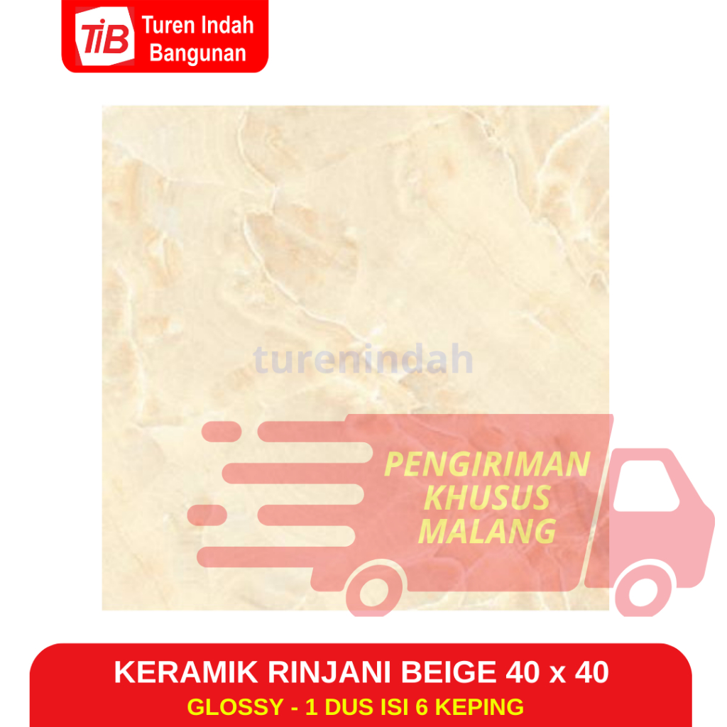 TIB - KERAMIK RINJANI BEIGE 40X40 - KERAMIK LANTAI - KERAMIK 40X40 - KERAMIK RUANG TAMU - KERAMIK KAMAR TIDUR - KERAMIK TERAS - KERAMIK PROMO