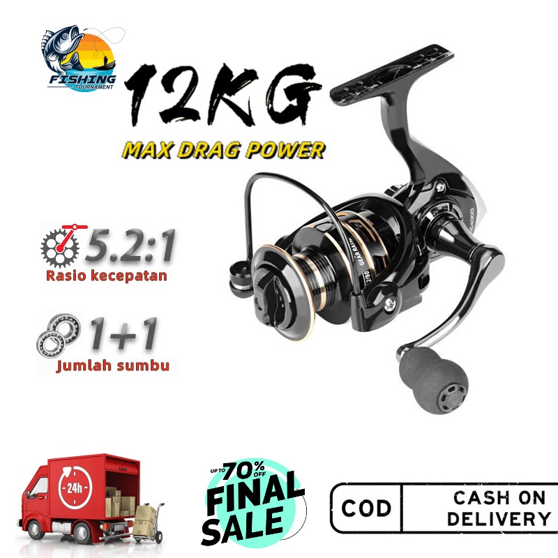 DEUKIO reel pancing spool metal ac2000-7000 spinning reel max drag 12kg