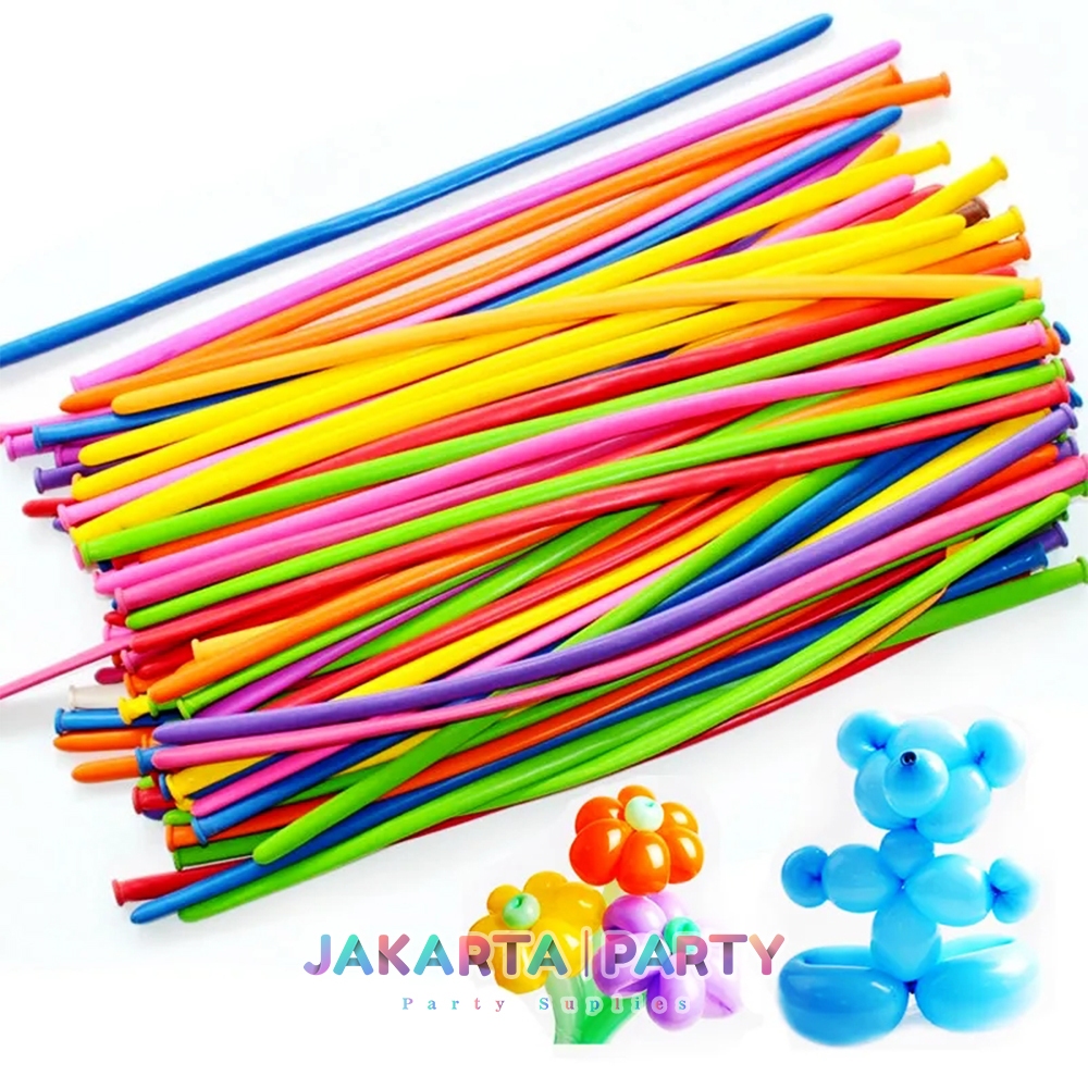 ISI 100 Pcs Balon Twist 1 Pack / Balon Twist Per Pack / Balon Cacing