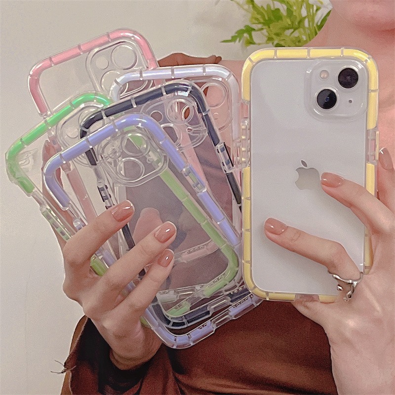 Case Glow In The Dark Softcase / Silicone Candy Bening Clear For iPhone X / XS / XR / XS Max / 11 / 