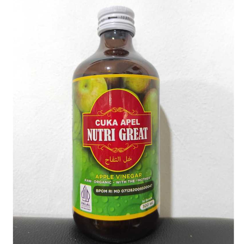 

Cuka Apel NUTRI GREAT Organik With The Mother 300 ml