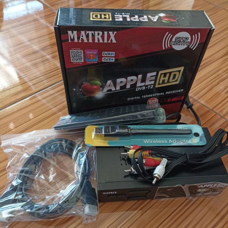 SET TOP BOX MATRIX APPLE MERAH SET TOP BOX TV DIGITAL MATRIX DVB T2