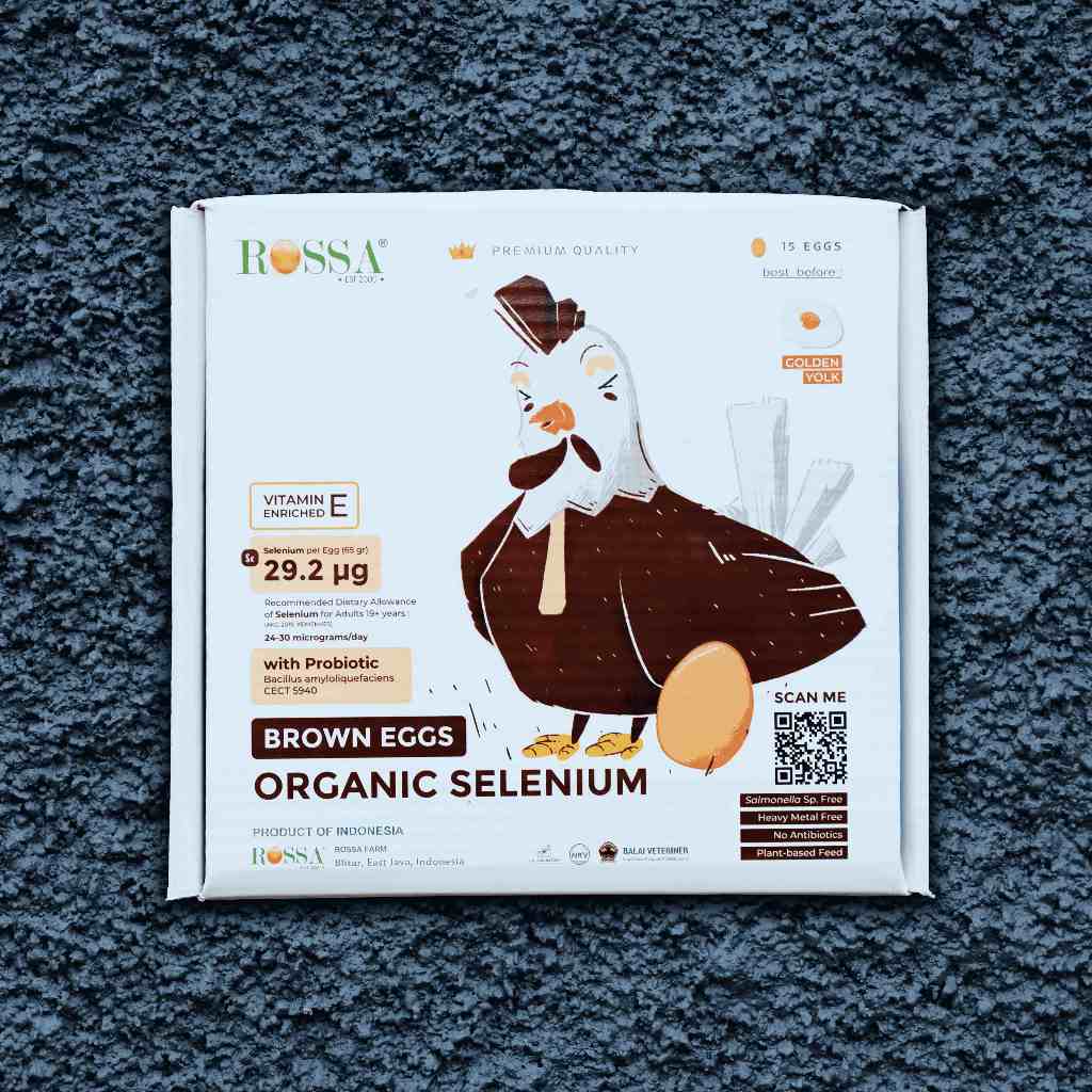 

Telur Ayam Organic Selenium + Vit E by ROSSA® Farm - EGGSPRESS BOX