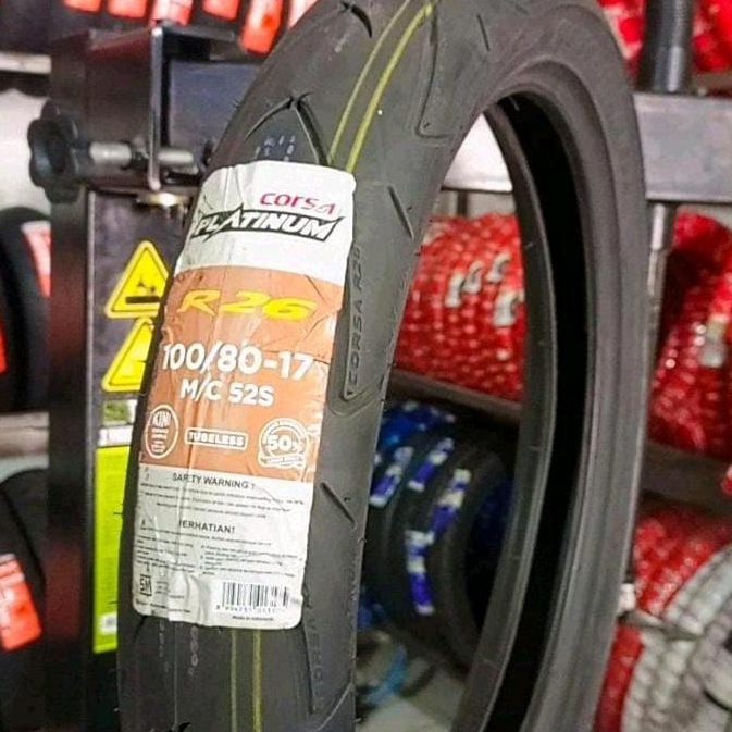 Ban CORSA R26 ukuran 100/80-17 tubeless